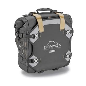 Borsa Laterale Givi Canyon Waterproof Scantonata con Sistema di Fissaggio Monokey Cam-Side 25 Litri