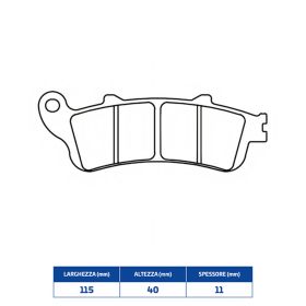 CL FREINS Paire de plaquettes de frein arrière en composé fritté pour HONDA