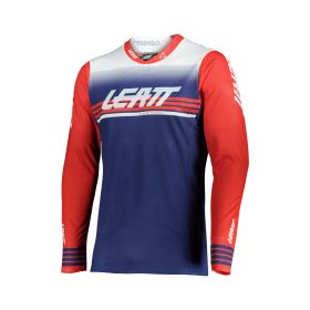 Maillot motocross LEATT Moto 5.5 UltraWeld Royal 2022 bleu filet élastique