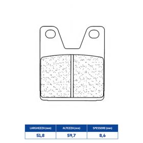 CL FREINS jeu de plaquettes de frein arrière en composé fritté pour YAMAHA