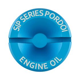 SIP SERIE PORDOI Motoröl-Einfüllschraube matt blau eloxiert für Vespa ET4/LX/LXV