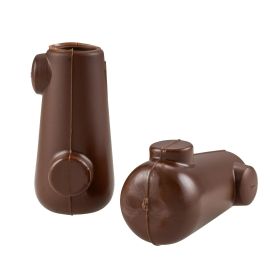 ARIETE D.20mm Chaussures de support en caoutchouc marron RAL 8015 pour Vespa 50 R/Special