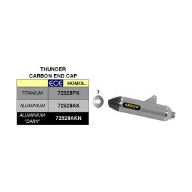 ARROW Thunder Slip-On Rennschalldämpfer Aluminium Carby Kappe Honda CRF 250 Rally
