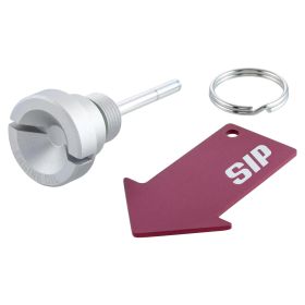 SIP SERIE PORDOI Motoröl Einfüllschraube Matt Anodisiert Silber