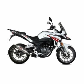 Silencieux OVAL Slip-On en acier inoxydable approuvé MIVV pour BENELLI TRK 251