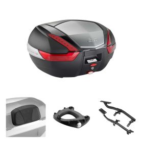 GIVI V47 Topcase kit black red for BMW R 1200 GS