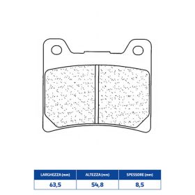 Jeu de plaquettes de frein avant CL BRAKES 2283A3+ en composé fritté pour YAMAHA