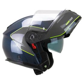 Casco modulare CGM 560S MAD PRO SPORT carbon blu giallo fluo