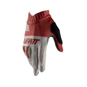 Gants de VTT pour femmes LEATT 1.0 Gripr Rouge Poussière MicronGrip avec paume tactile