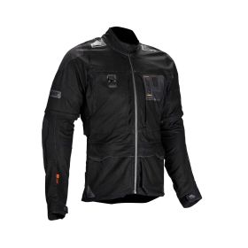 LEATT ADV Rally 5.5 Summer jacket Stealth black grey ergonomic