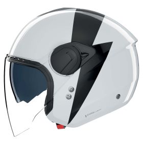 Casco jet urbano NOLAN N20-2 Visor Impeto 345 bianco nero