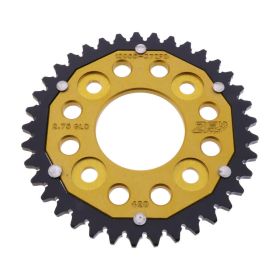 ZF Crown 37 Teeth Pitch 420 Black Gold Dual ZFD-13055-37-GLD for Honda