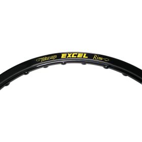 EXCEL Rim 1.85x19 Black 36 Holes Black Aluminum