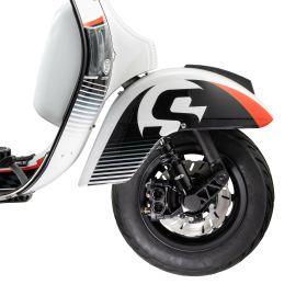 SIP Schwarzes Mattes Bremskit Vorderdisc für PIAGGIO PX/GRIMECA Classic-NT
