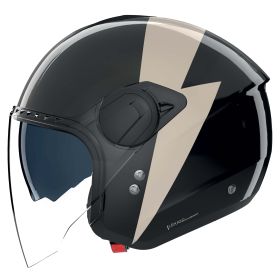 Casco jet urbano NOLAN N20-2 Visor Impeto 344 nero avorio