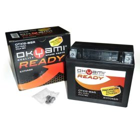 Batterie OKYAMI YTX12 prête à l'emploi préchargée et scellée 12V 10Ah 150x87x130mm