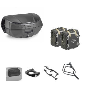 Kit GIVI bauletto V49 AIR borsa CANYON nero fumè 49/30L per BMW