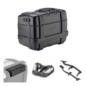 GIVI TREKKER 46L Black Top Case Kit for VOGE VALICO DSX RALLY