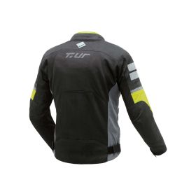 Giacca estiva T.UR ETNA HYDROSCUD grigio / giallo fluo con protezioni