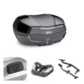 GIVI MAXIA 5 TECH schwarz rauch 58L Topcase für MORINI X-CAPE MOTORRAD