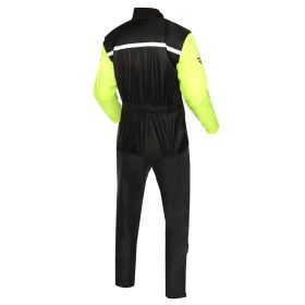 REBELHORN RAIN 2-Piece Rain Suit Black/Fluorescent Yellow