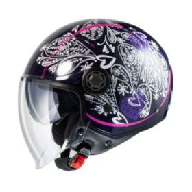 Casco Jet MPH ONE Pasley Blu Scuro Viola
