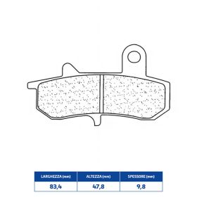 CL BRAKES 2388RX3 Hinterbremssattel Beläge Set gesinterte Verbindung für SUZUKI