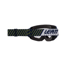 Maschera motocross LEATT Vizion 2.5 blu bianco lente trasparente 90%