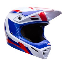 Casque motocross BELL Mx-10 Mips Dyno rouge bleu