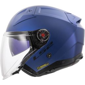 Casco Jet LS2 OF603 INFINITY II Solid Blu Navy Opaco