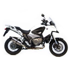 Marmitta slip-on LeoVince LV One Evo acciaio inox per HONDA VFR 1200 X CROSSTOURER/DCT/XD