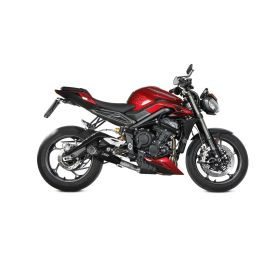 MIVV X-m5 Vollschwarz Auspuff für TRIUMPH Street Triple 765 R/RS