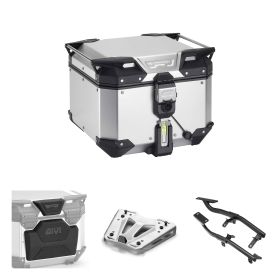 GIVI TREKKER OUTBACK EVO SMART 42L Anodized Top Case Kit for KTM