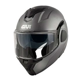 Casco modulare reversibile GIVI X36 Solid titanio opaco