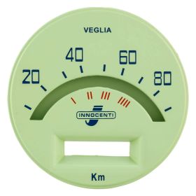 Quadrante contachilometri PREMIUM QUALITAT verde/blu 80km/h