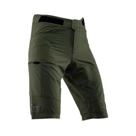 Pantaloncini MTB LEATT Trail 3.0 verde spinaci con fondello doppia densità