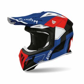 AIROH AVIATOR ACE 2 SHIELD Motocross-Helm glänzend blau/rot