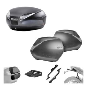 SHAD Complete kit SH48 grey and SH36 carbon for HONDA CB 500 X / NX 500