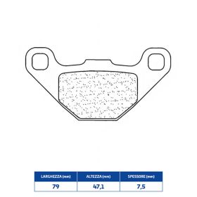 Plaquettes de frein en composé fritté CL BRAKES 3024SC paire