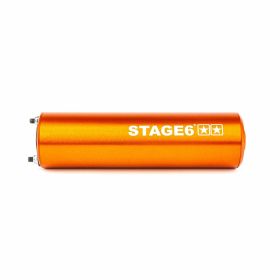 Silencieux STAGE6 50-80CC orange gauche