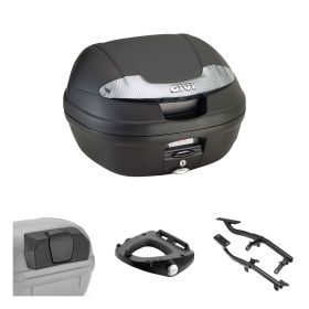 Kit bauletto GIVI E340 VISION TECH nero per SUPER SOCO CPX