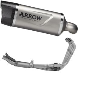 ARROW Indy Race EVO Slip-On Auspuff Racing Carbon Titan Endkappe für Honda CB 650 R