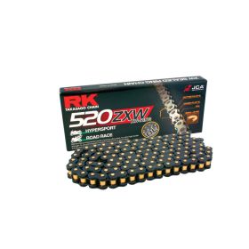 Kit trasmissione RK catena ZXW aperta nero 118 maglie 520 corona 45 z pignone racing 17 z