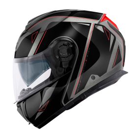 Casco modulare GIVI X26 Square titanio nero rosso