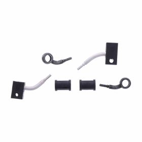 JMP 2 Bremsleitungs-Kit HBF-4756-H-MBK Schwarz für Kawasaki ZX-10R 1000