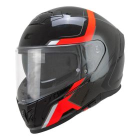 Casco integrale CGM 361X AVENT FIBRA RIDE nero rosso fluo