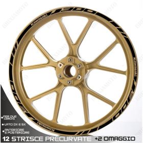 Autocollants de jante de moto IRIDEA DESIGN BR-1413BK00009