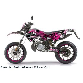 Coprisella Full Covering Stage6 rosa/nero per Derbi Senda