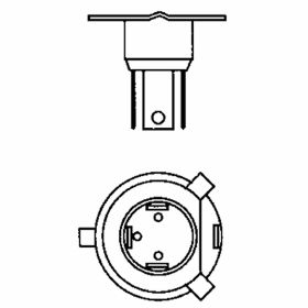 Lampadina PREMIUM QUALITAT P43T 12V/60/55W