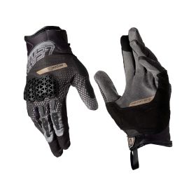 Gants moto LEATT ADV HydraDri 5.5 Short Stealth noir gris imperméables